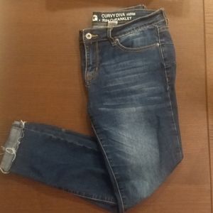 Midrise medium wash jeans